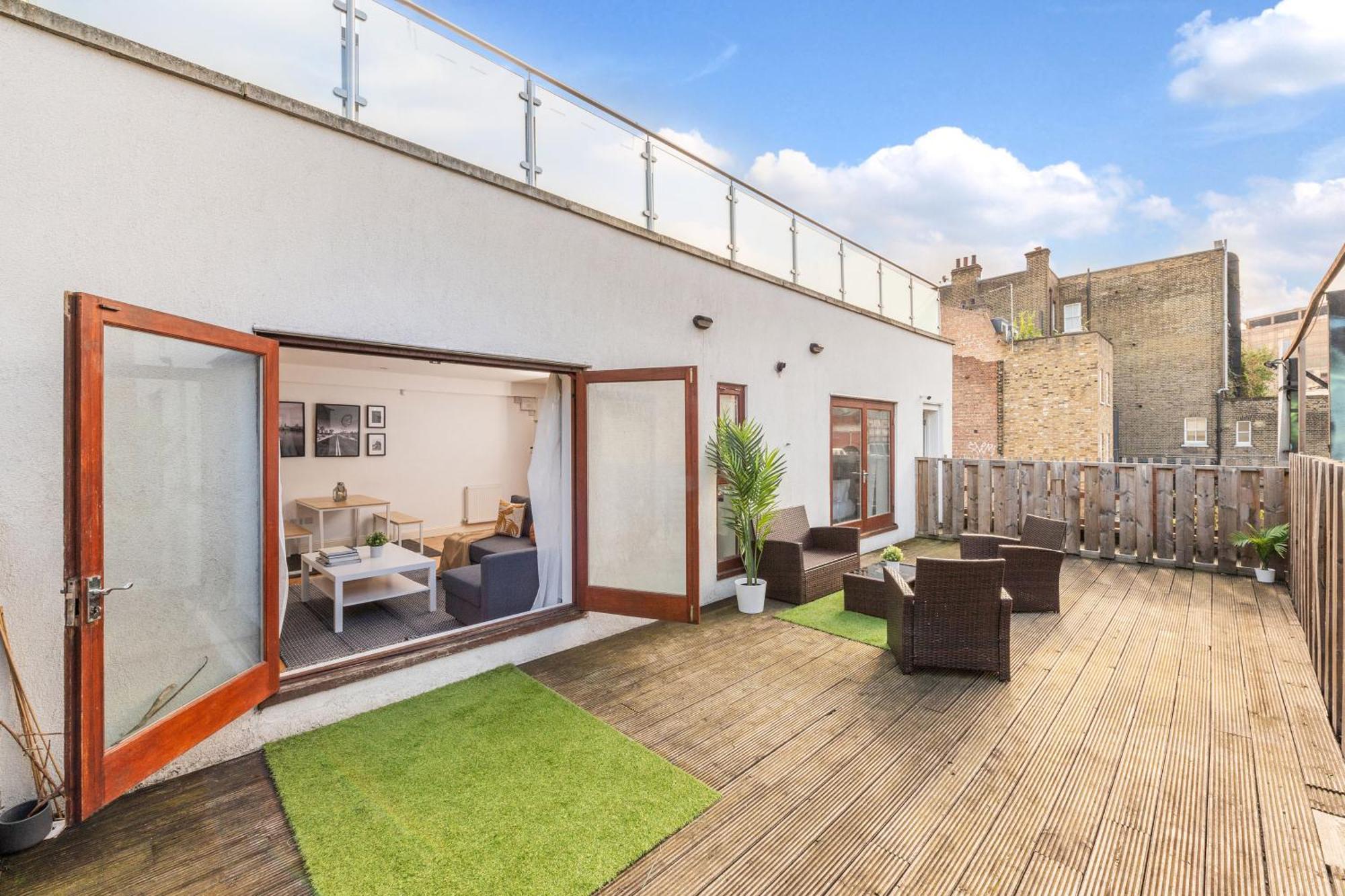 London Waterloo Apartment With Large Private Terrace - View Of The London Eye - 1 Bedroom 1 Bath Exteriér fotografie
