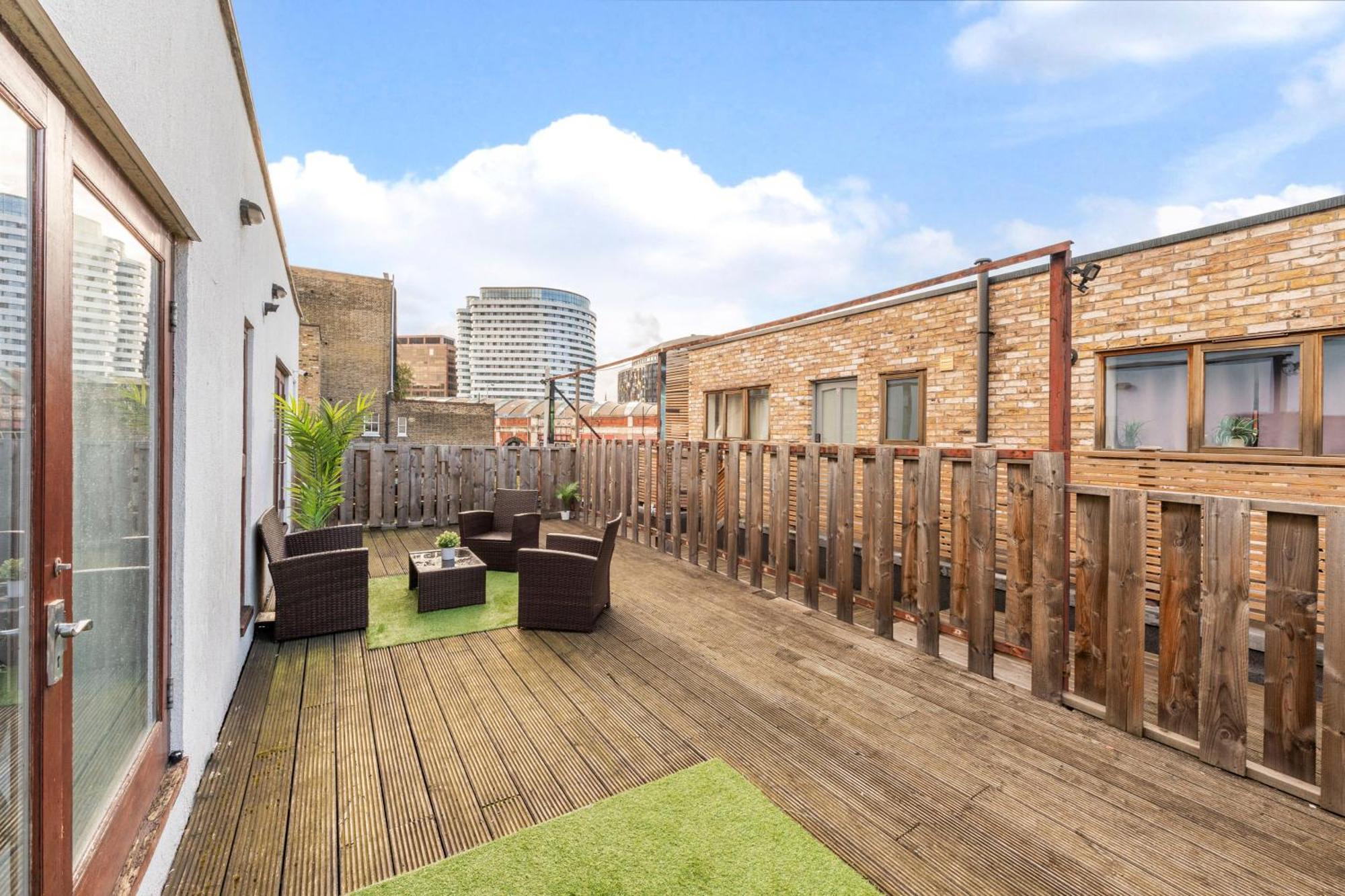 London Waterloo Apartment With Large Private Terrace - View Of The London Eye - 1 Bedroom 1 Bath Exteriér fotografie
