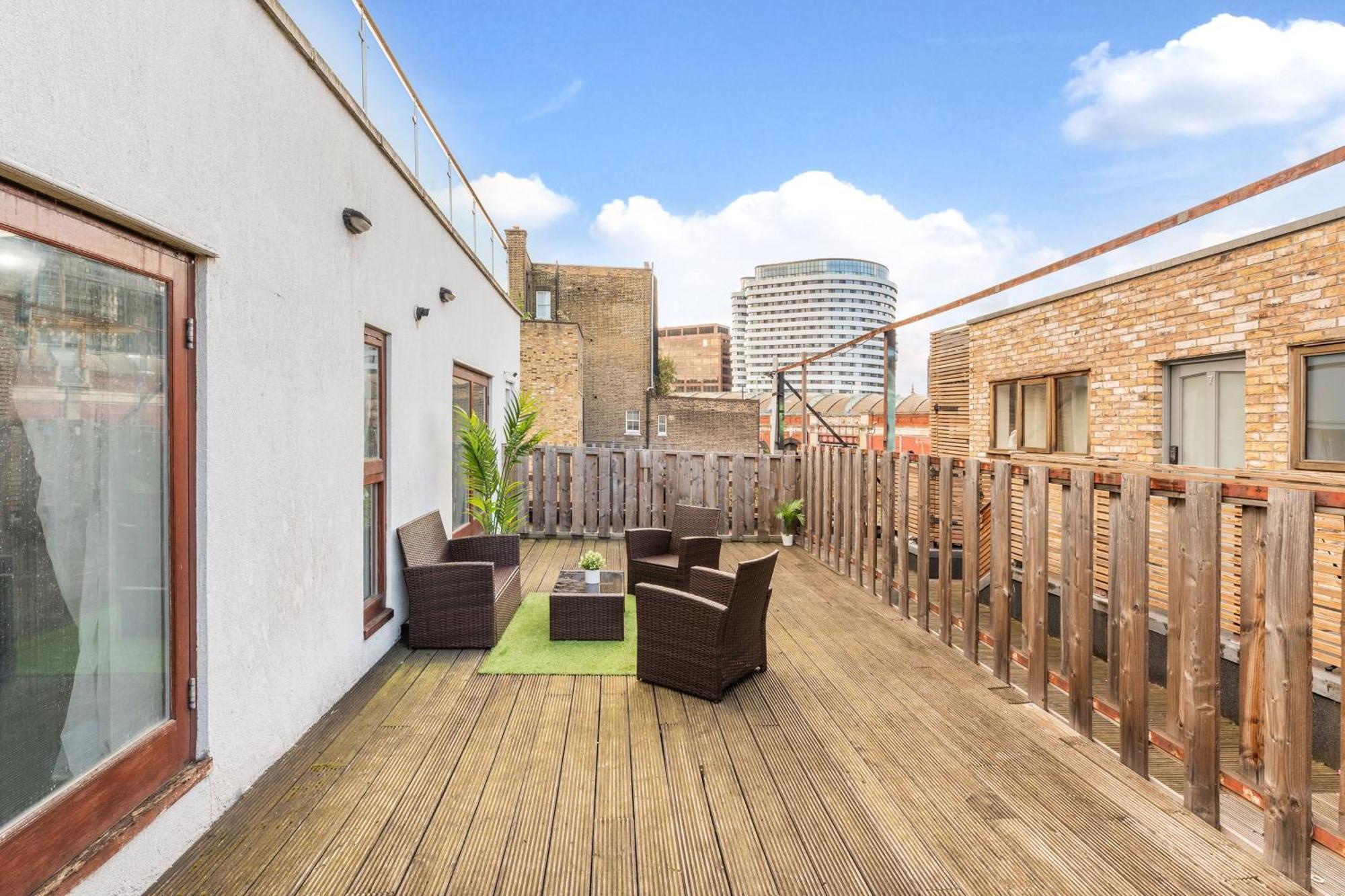 London Waterloo Apartment With Large Private Terrace - View Of The London Eye - 1 Bedroom 1 Bath Exteriér fotografie